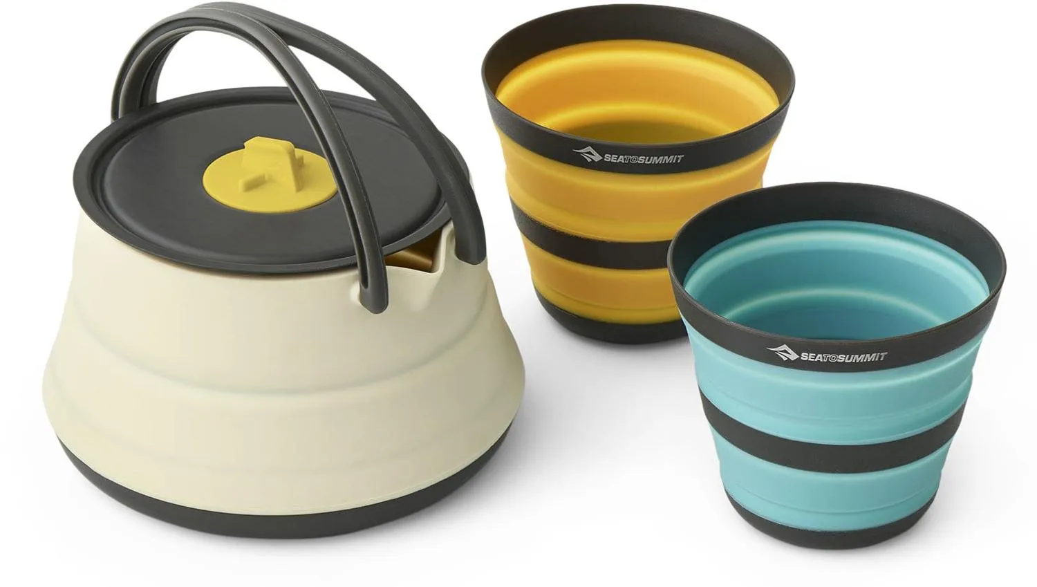 

Комплект посуды Frontier Ultralight складывающегося чайника из 3-х предметов с 2 чашками Sea to Summit, None