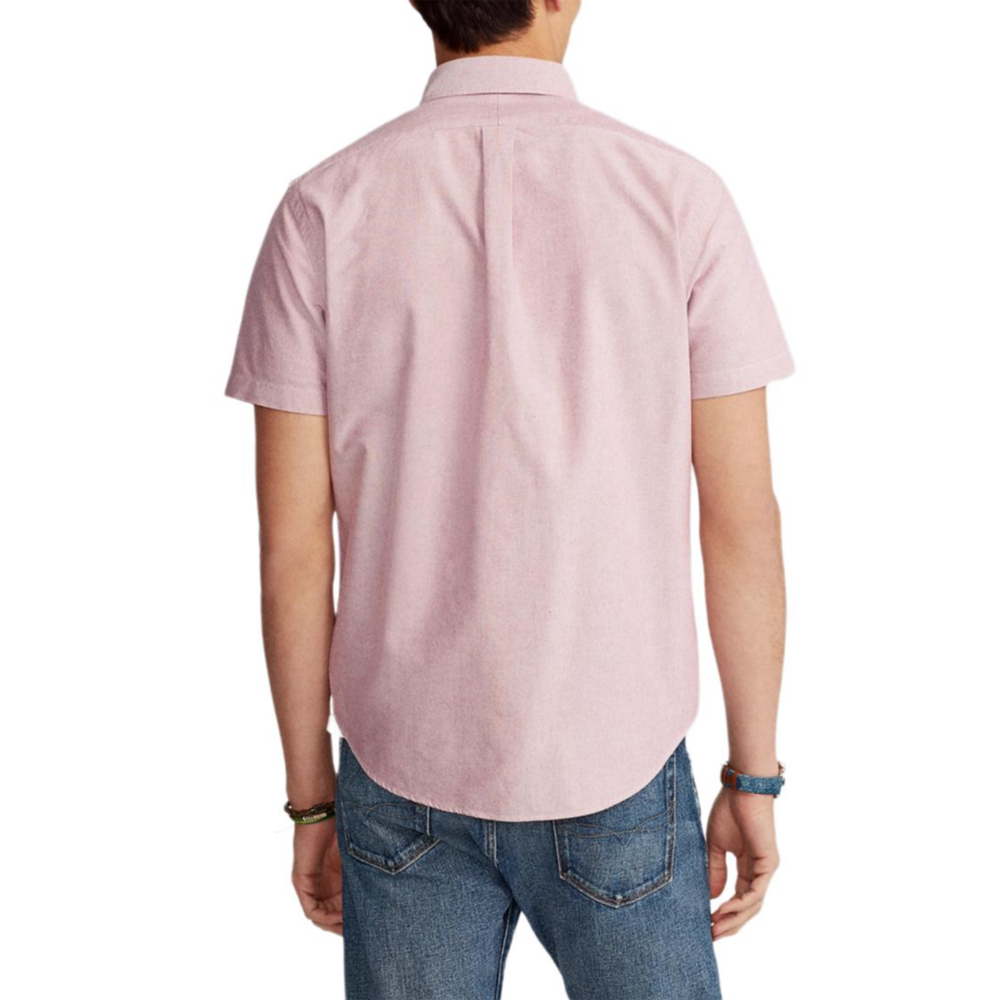 Розовая мужская рубашка SS24 Polo Ralph Lauren, розовый — фото 4