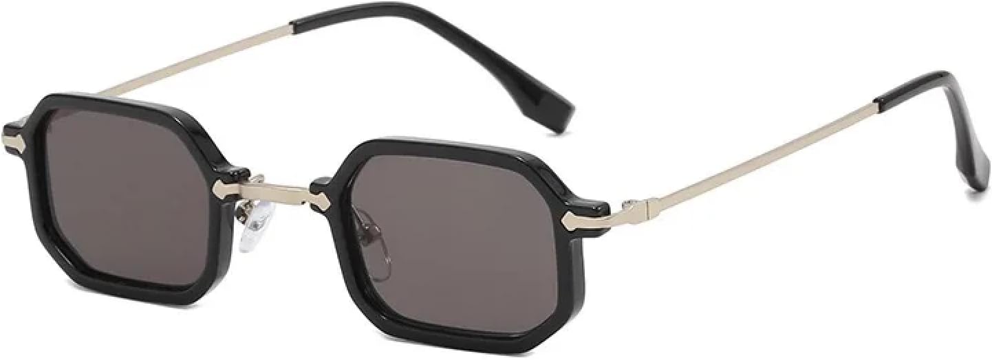 

Солнцезащитные очки с защитой от УФ-излучения UV400 | Панк, маленькие, для женщин и мужчин | Линзы конфетных цветов, для занятий спортом на открытом воздухе и вождения DSVIGF, Black