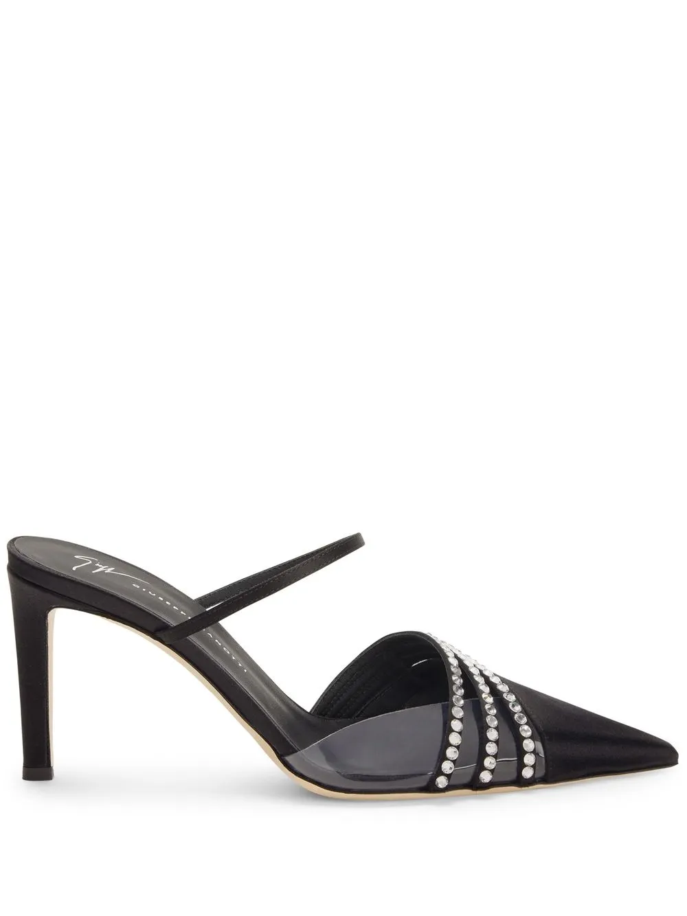 Атласные туфли Audrine Giuseppe Zanotti, черный
