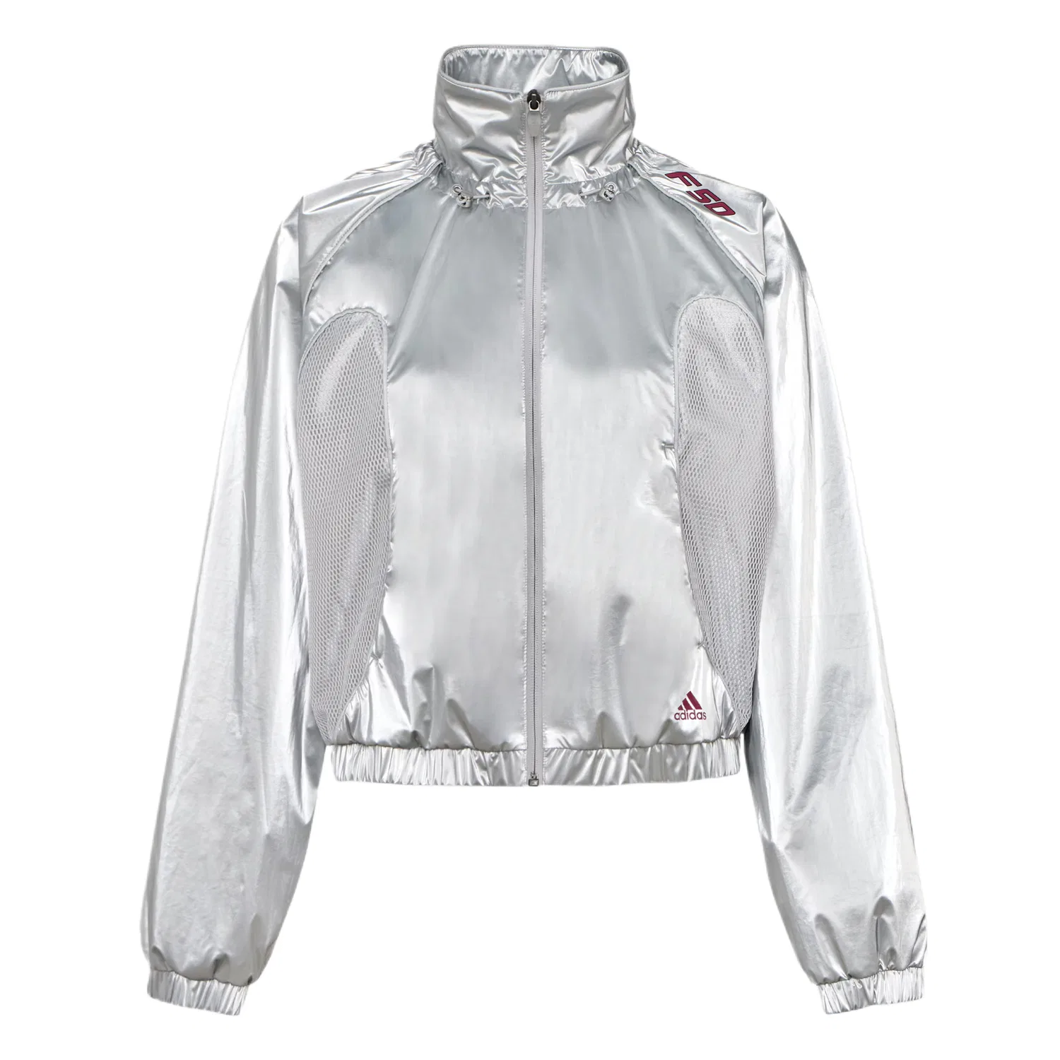 Куртка женская Metallic Silver, стойка, средняя посадка Adidas