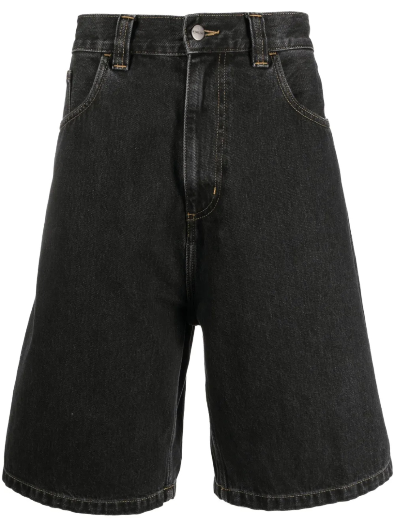 

Широкие джинсовые шорты с нашивкой-логотипом Carhartt WIP, черный