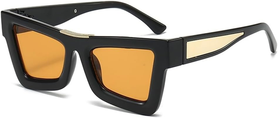 

Солнцезащитные очки «кошачий глаз» для женщин, винтажные, мужские солнцезащитные очки, женские солнцезащитные очки с защитой от УФ-излучения UV400 LANGSER, Black Orange