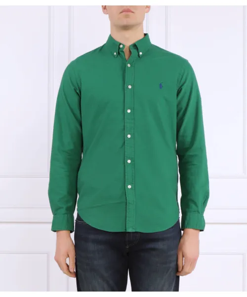

Рубашка Slim fit Polo Ralph Lauren, зеленый