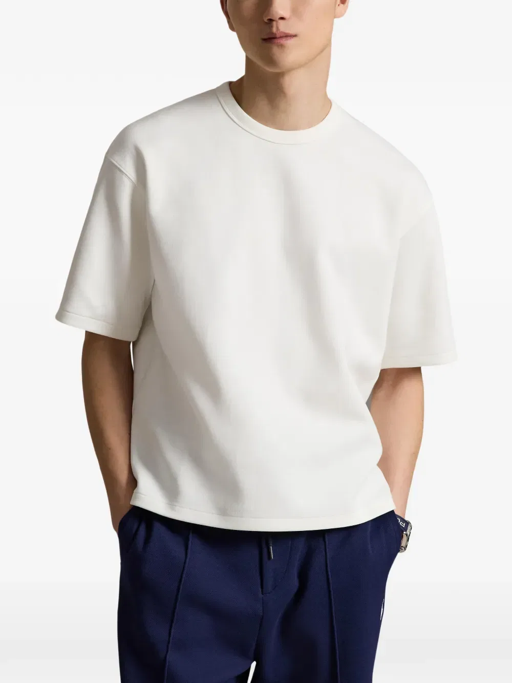 Футболка двойной вязки Polo Ralph Lauren, белый — фото 3
