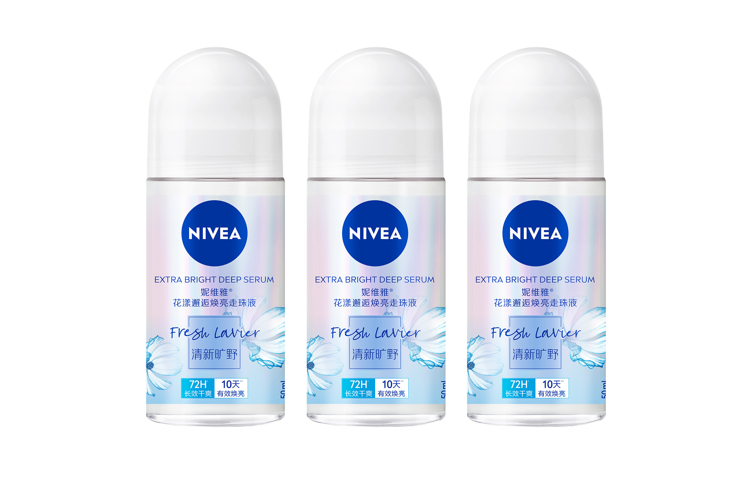 

Женский роликовый дезодорант-антиперспирант floral encounter с цветочным ароматом и осветляющей сывороткой NIVEA