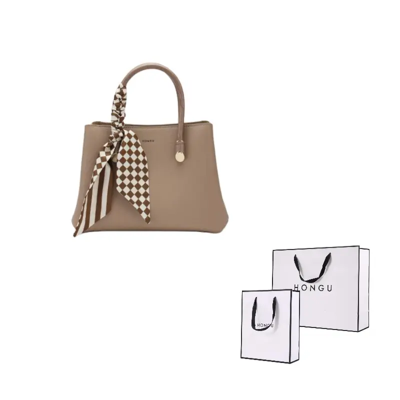 

HONGU Женская сумка из коровьей кожи разноцветная, Elephant Gray