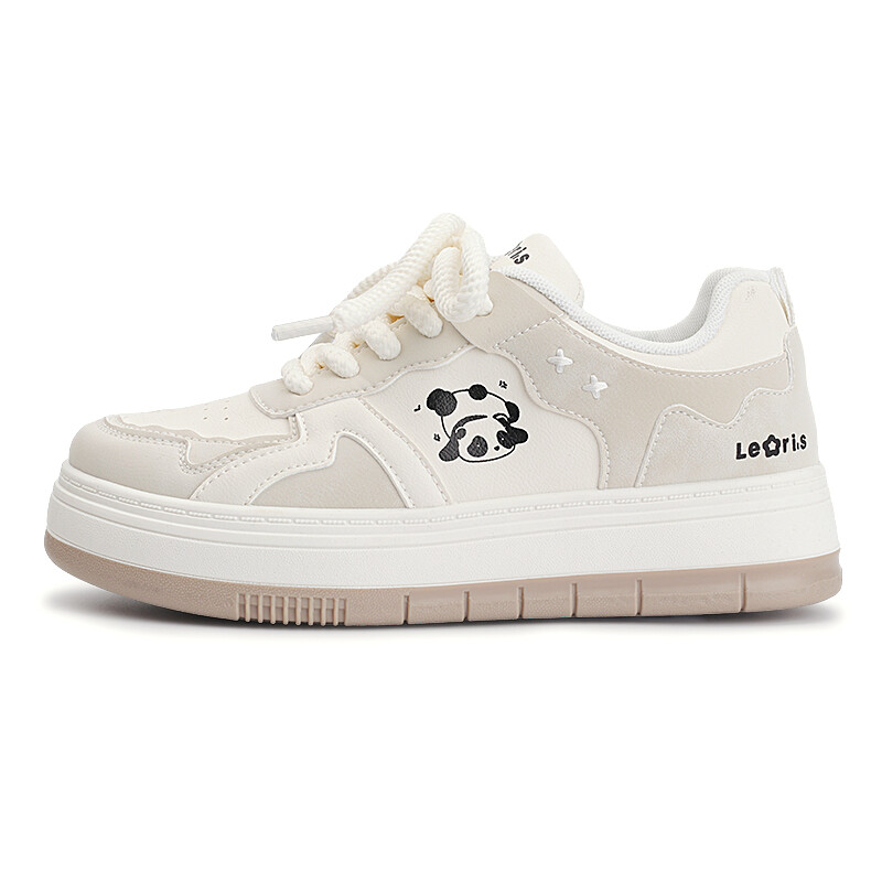

Кроссовки Miss Zhang Skateboard Shoes Women's Low-Top, бежевый