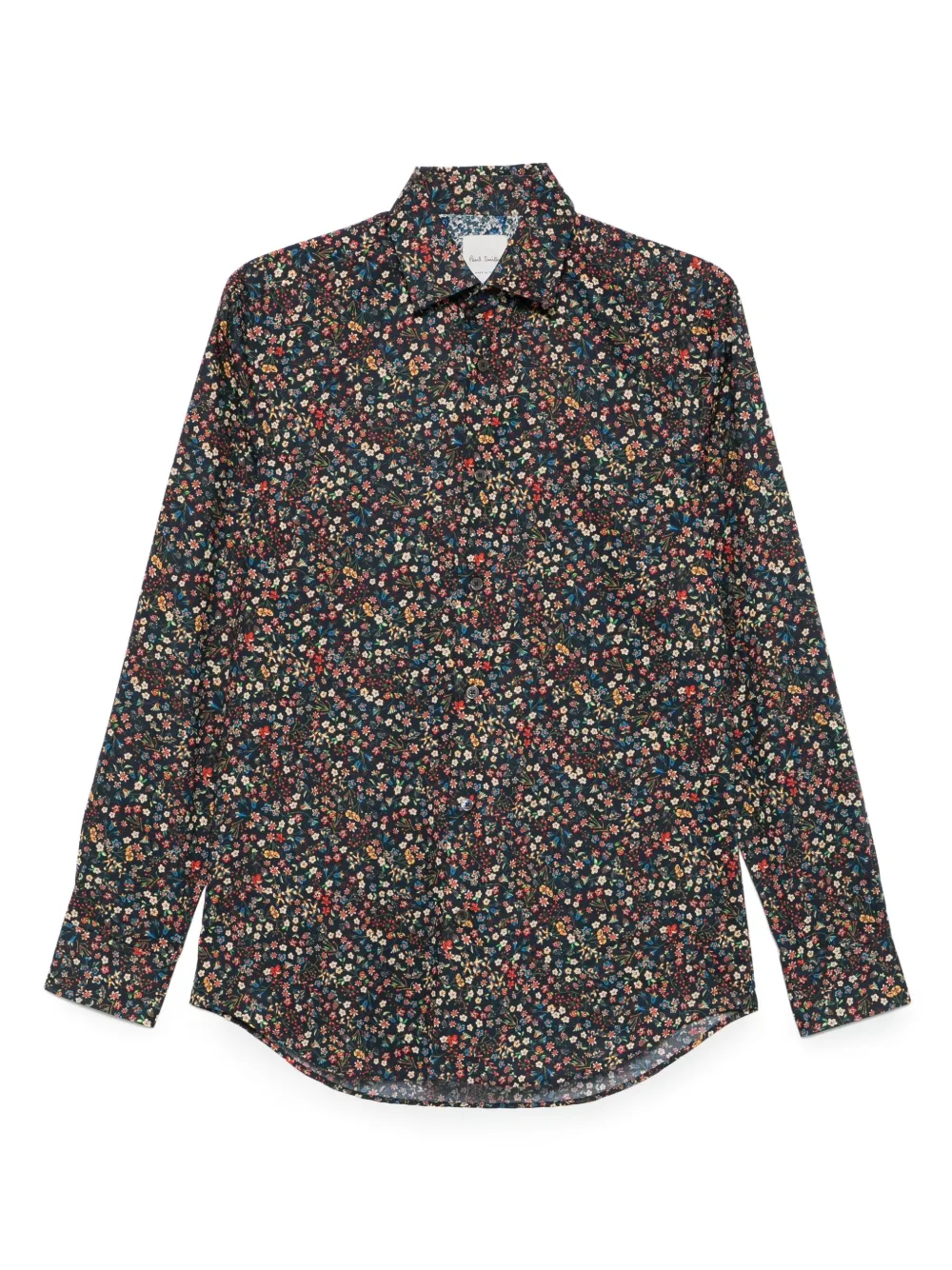 

Рубашка с цветочным принтом Paul Smith, черный