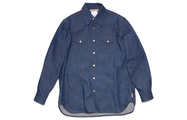 

Джинсовая рубашка с длинным рукавом Acne Studios, индиго