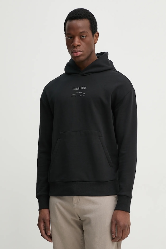 

Хлопковая толстовка Calvin Klein, черный