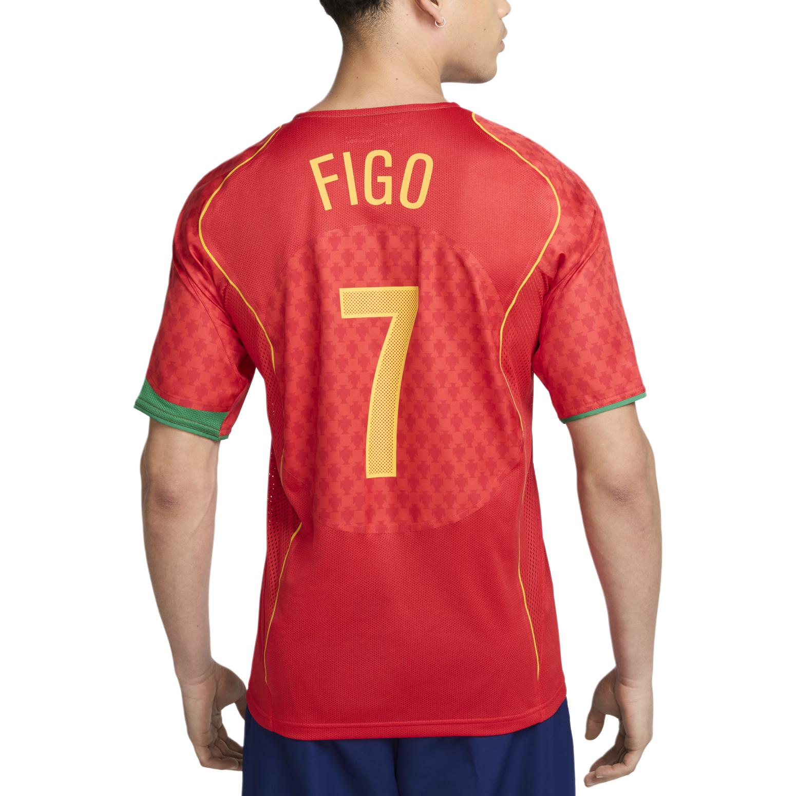 Футболка Luis Figo Portugal 2004 Reissue мужская реплика Nike, красный — фото 3