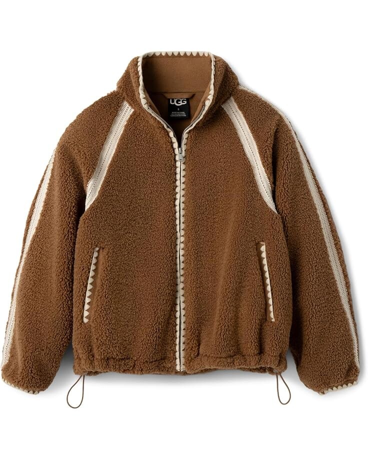

Куртка UGG Nikia Crochet Uggfluff Jacket, цвет Chestnut