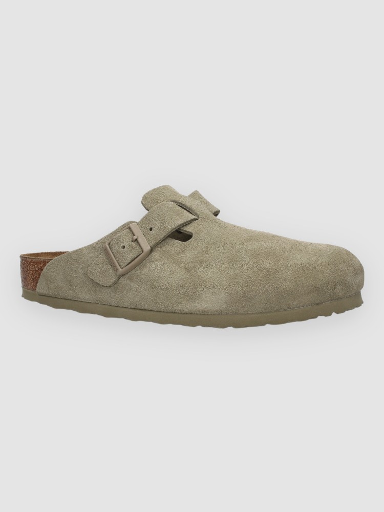 

Сандалии Birkenstock Boston Suede Leather Sandalen, faded khaki