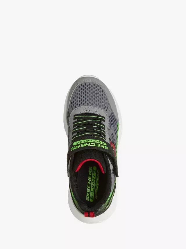 Детские кроссовки S-Lights Meteor-Lights 20, серые/разноцветные Skechers — фото 3