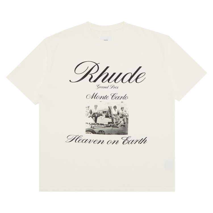 

Футболка Rhude Heaven On Earth Tee 'Vintage White', белый