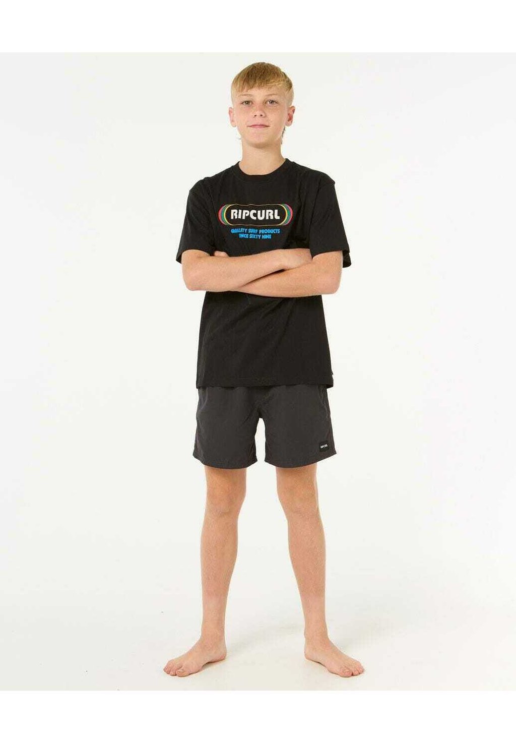 

Футболка с принтом Rip Curl, черный