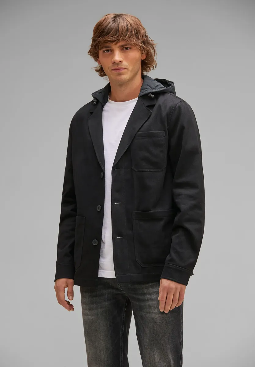 

STREET ONE МУЖСКАЯ куртка с воротником с лацканами Street One Men, черный
