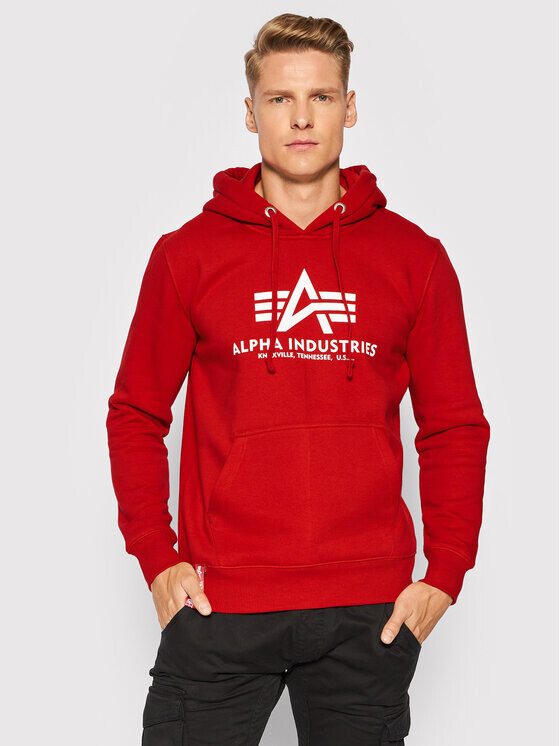 

Толстовка стандартного кроя Alpha Industries, красный