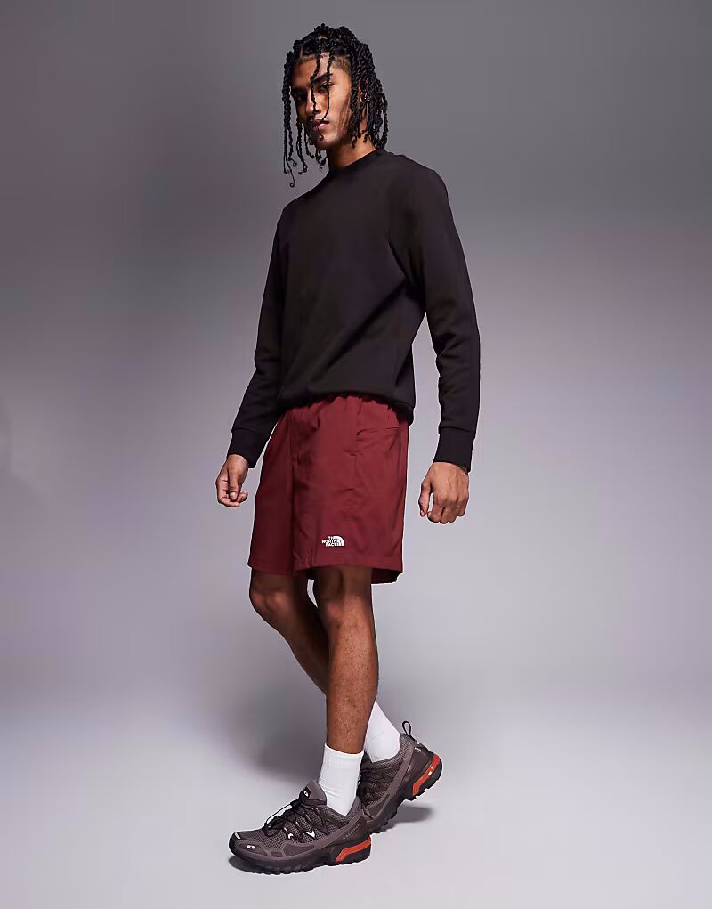 

Шорты North Face Class V Pathfinder с логотипом и поясом бордового цвета The North Face
