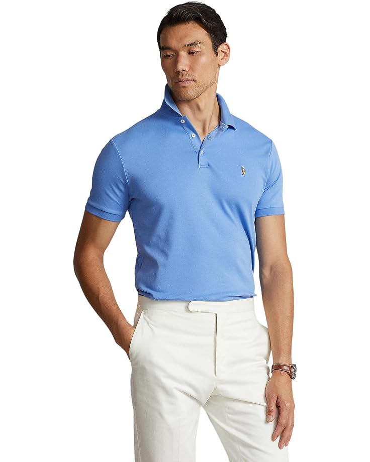 

Поло Polo Ralph Lauren Custom Slim Fit Soft Cotton, цвет Summer Blue