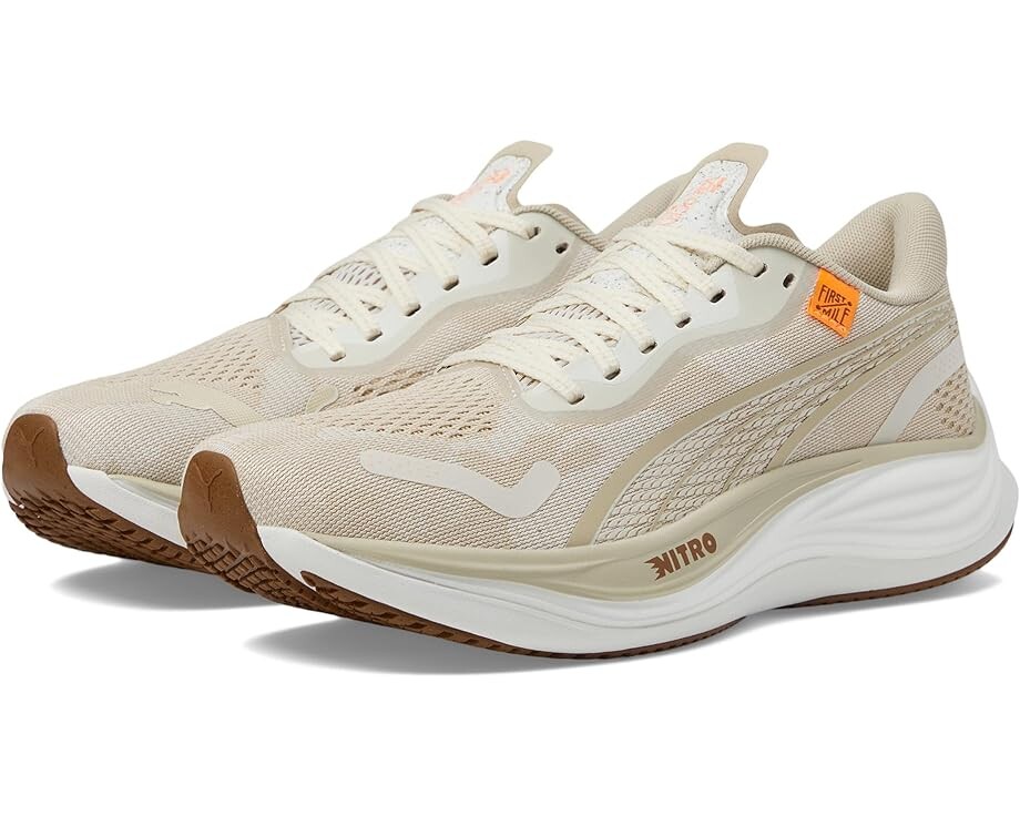

Кроссовки PUMA Velocity Nitro 3 First Mile, цвет Vapor Gray/Putty/Neon Citrus