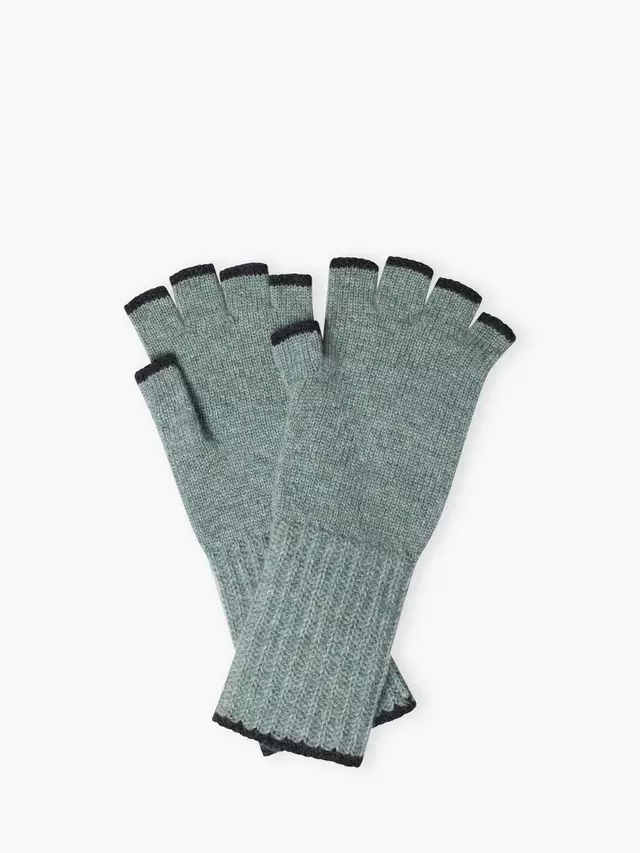 

Перчатки Brora Fingerless Cashmere, цвет mercury/midnight