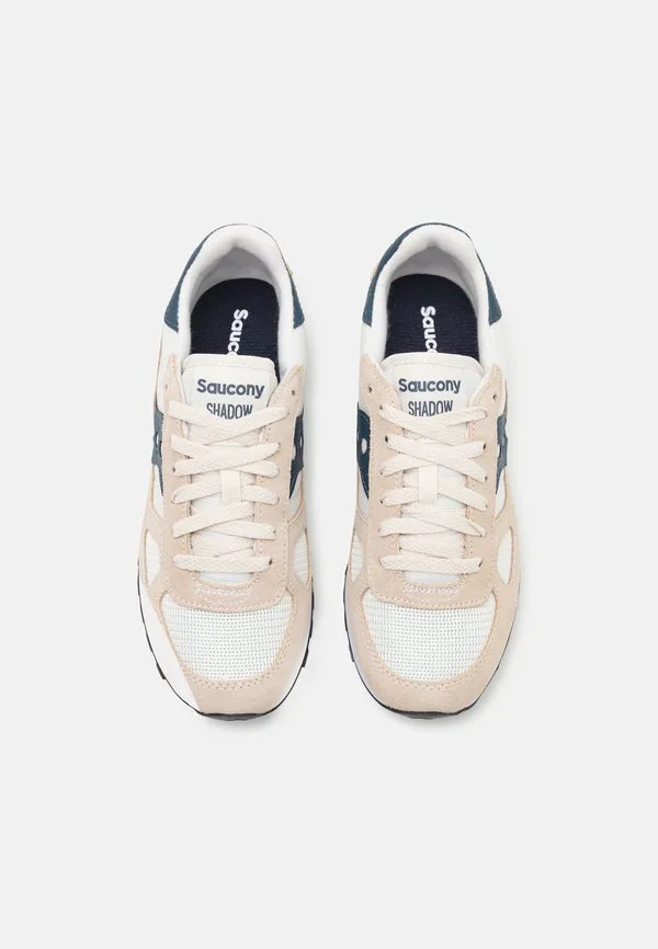 Унисекс низкие кроссовки shadow original Saucony, White/Navy — фото 4