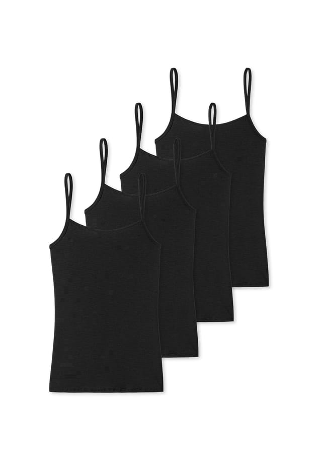 

Топ спагетти из модала Essentials Schiesser, черный