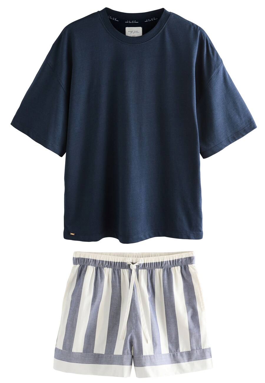 

Короткий пижамный комплект Next, цвет Navy/Smoke blue