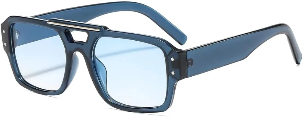 

Солнцезащитные очки для мужчин и женщин - защита UV400 - крупная оправа с градиентными линзами Rivet для занятий спортом на открытом воздухе и вождения DSVIGF, Blue