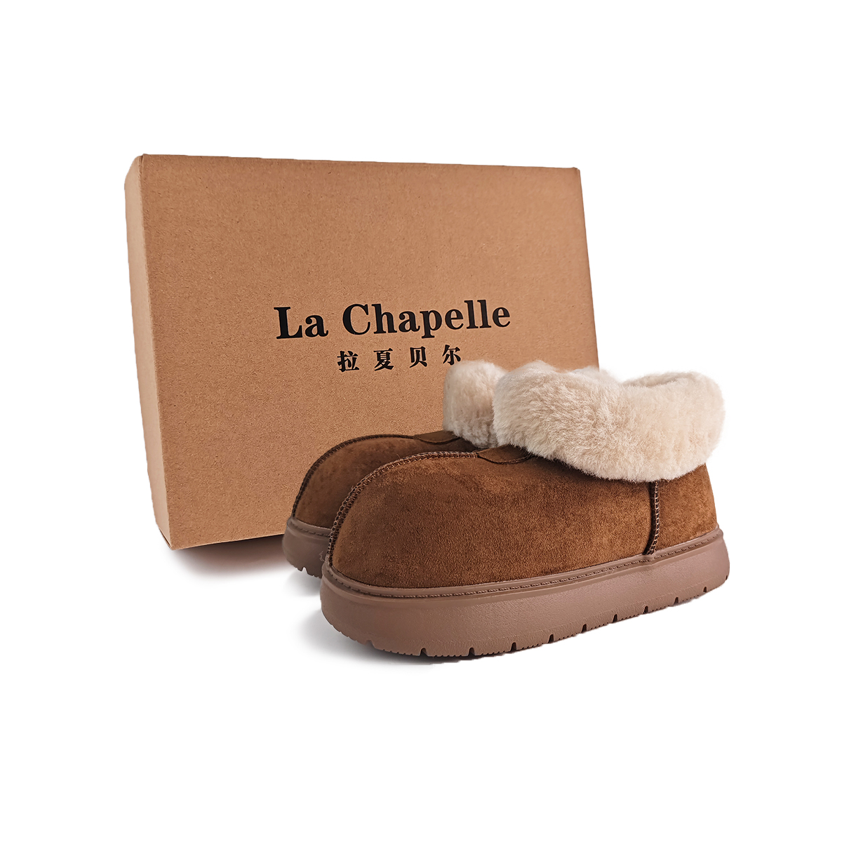 Ботинки Thermal Abrasion Resistant Short Snow Boots Women's Coffee La Chapelle, Coffee