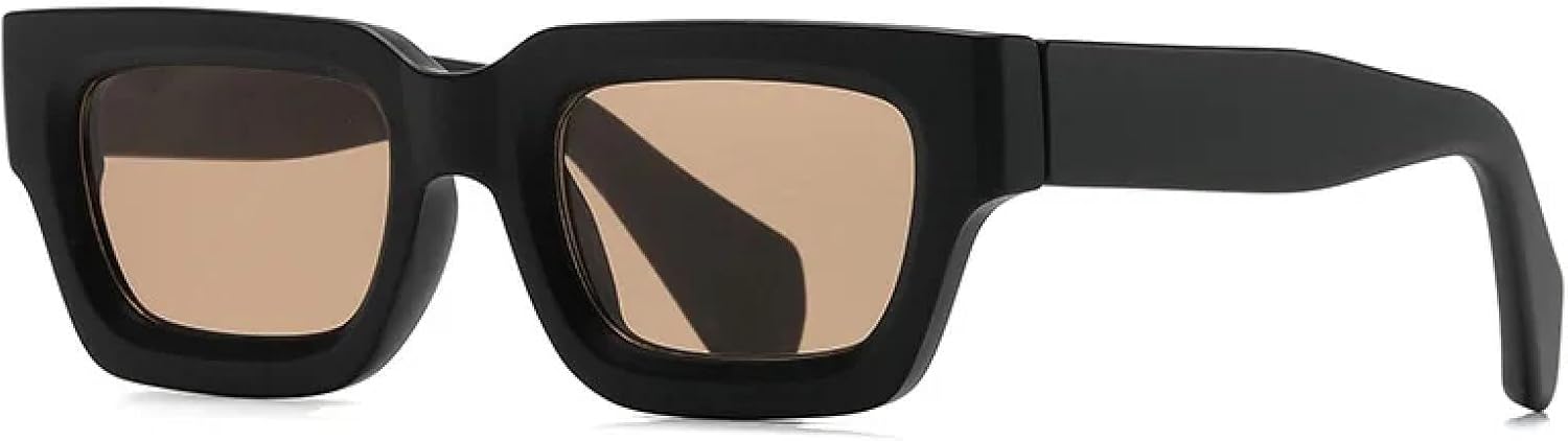 

Солнцезащитные очки с защитой от УФ-излучения UV400 | Маленькие очки в стиле панк | Линзы конфетных цветов для занятий спортом на открытом воздухе и вождения DSVIGF, Black-brown