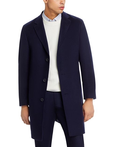 

Кашемировое верхнее пальто обычного кроя The Men's Store at Bloomingdale's, цвет Blue
