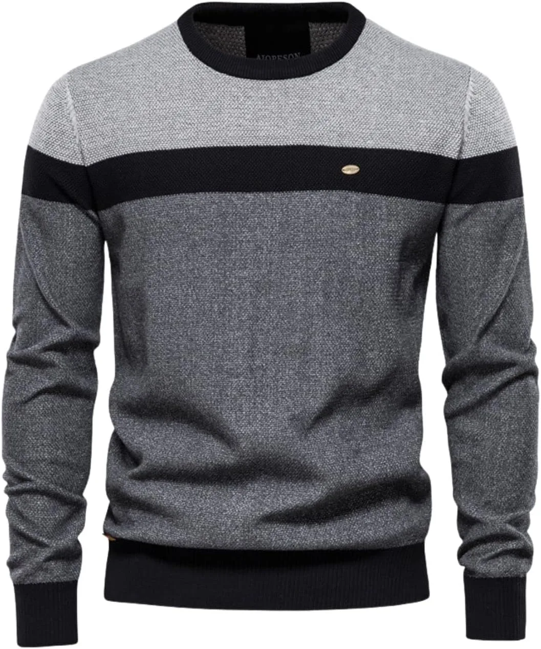 

Мужской свитер Kinkia с цветными блоками и полосками, Casual, Slim Fit K Kinkia