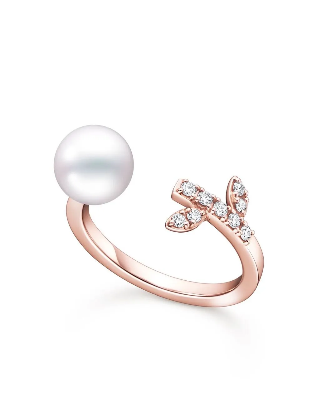 

Кольцо Kugel Akoya из розового золота с жемчугом и бриллиантами TASAKI, розовый