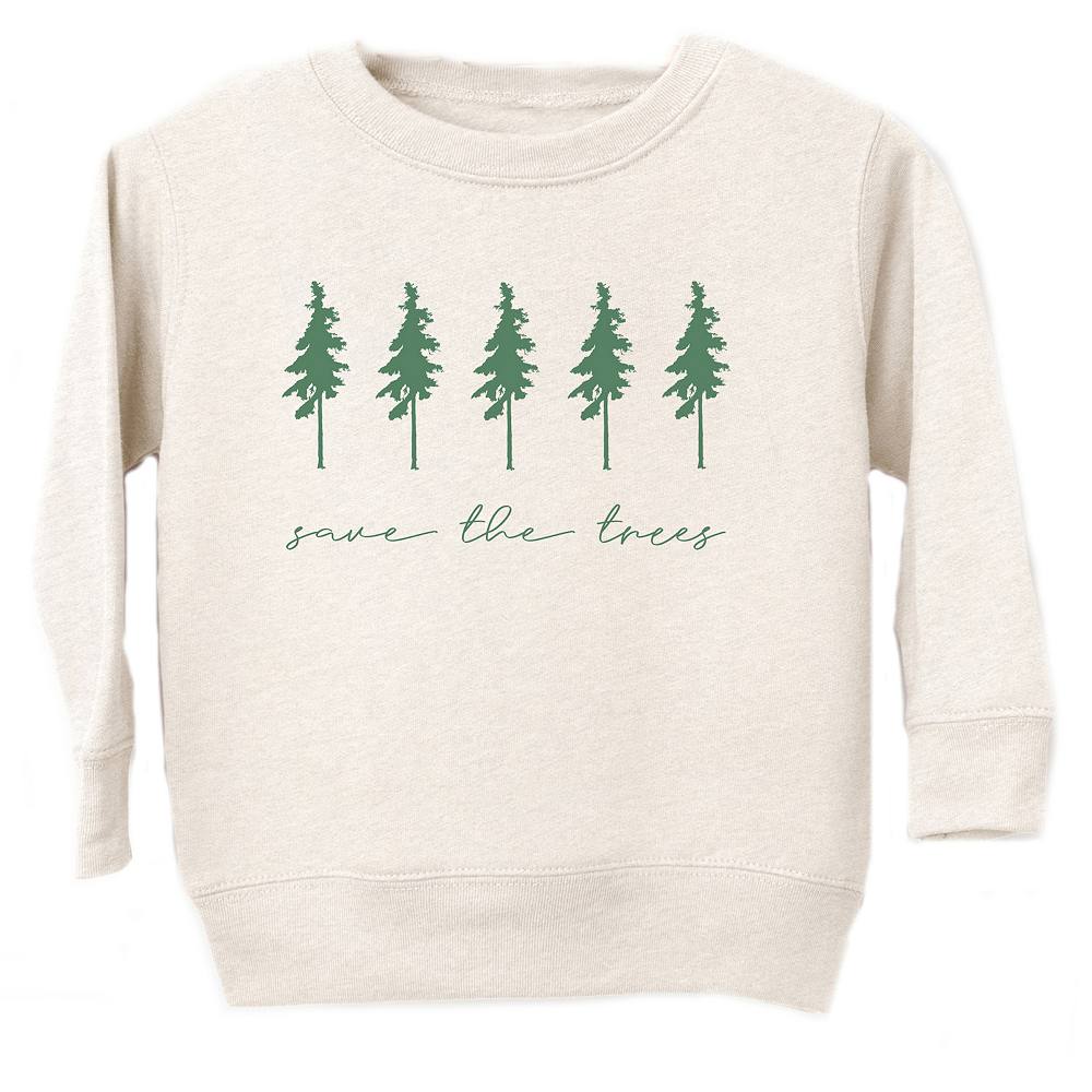 

Толстовка с рисунком Save The Trees для малышей The Juniper Shop, цвет Natural