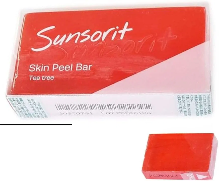 Набор для ухода за кожей Sunsorit Skin Peel Bar с чайным деревом, 135 г + мини-мыло 15 г