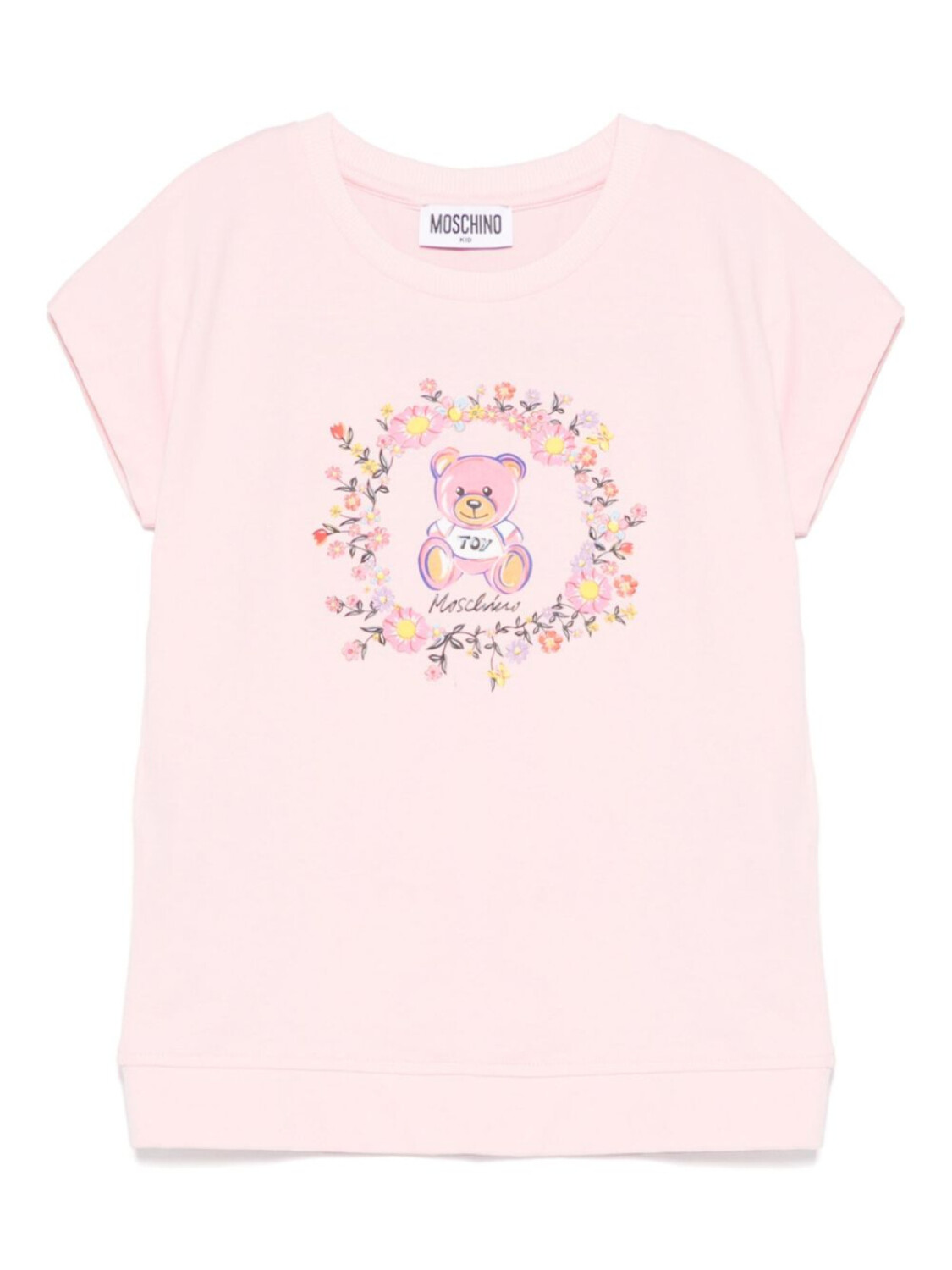 

Moschino Kids футболка Teddy Bear, розовый