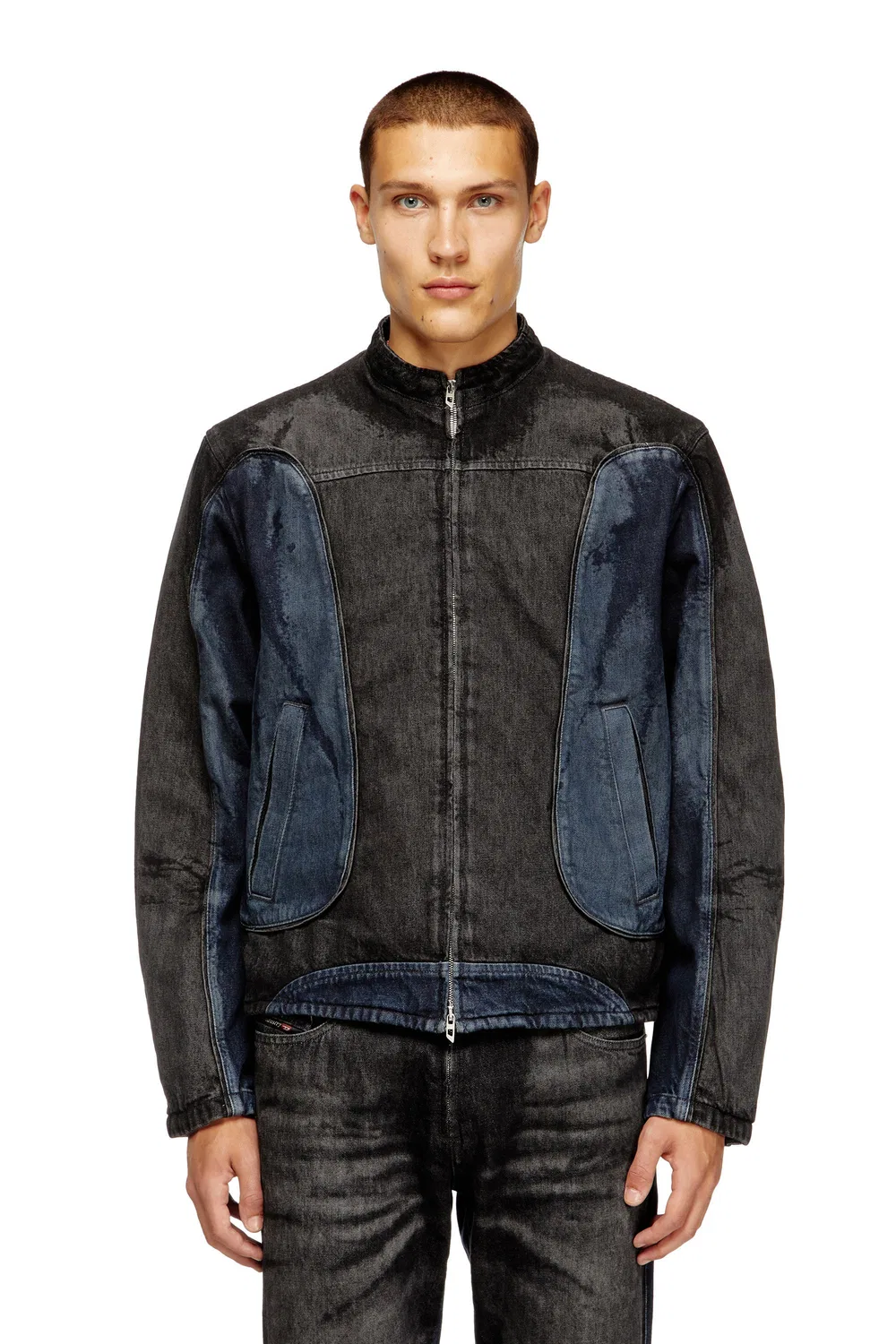 Мужская джинсовая куртка-блузон D-BLENK-S Diesel, Dark indigo blue