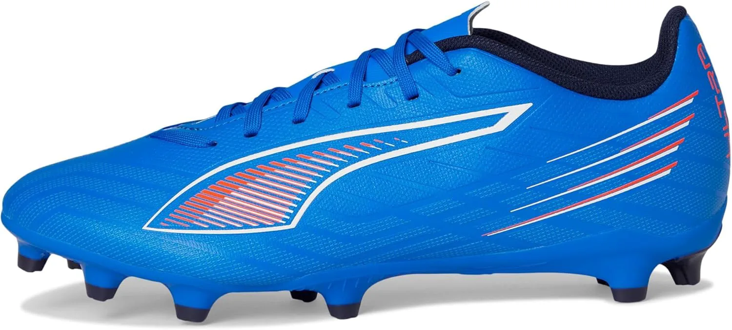 Мужские футбольные бутсы Puma Ultra Play Firm, искусственная, грунтовая подошва, синий/белый/красный — фото 4
