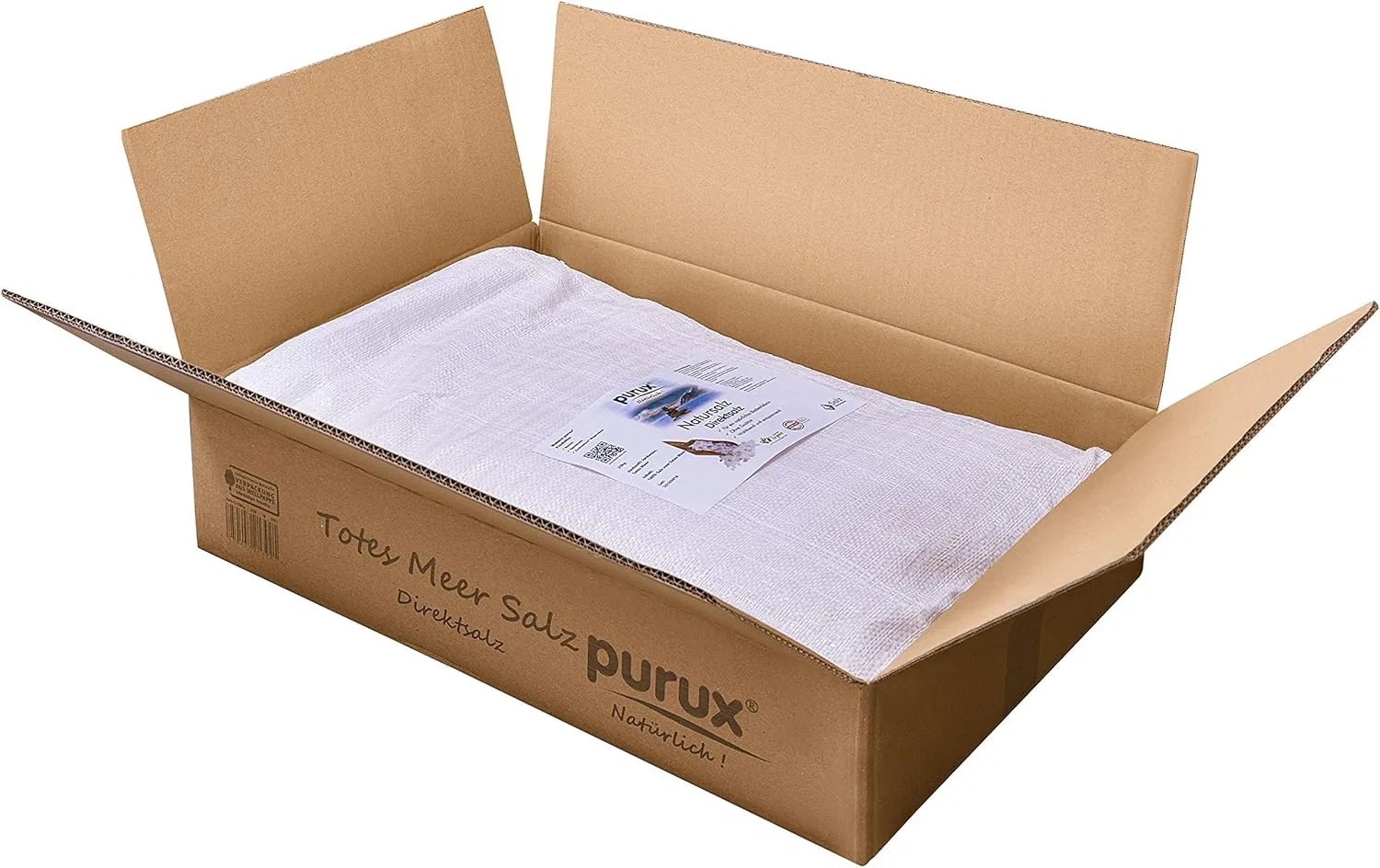 Натуральная крупная соль Мертвого моря, 25 кг Purux