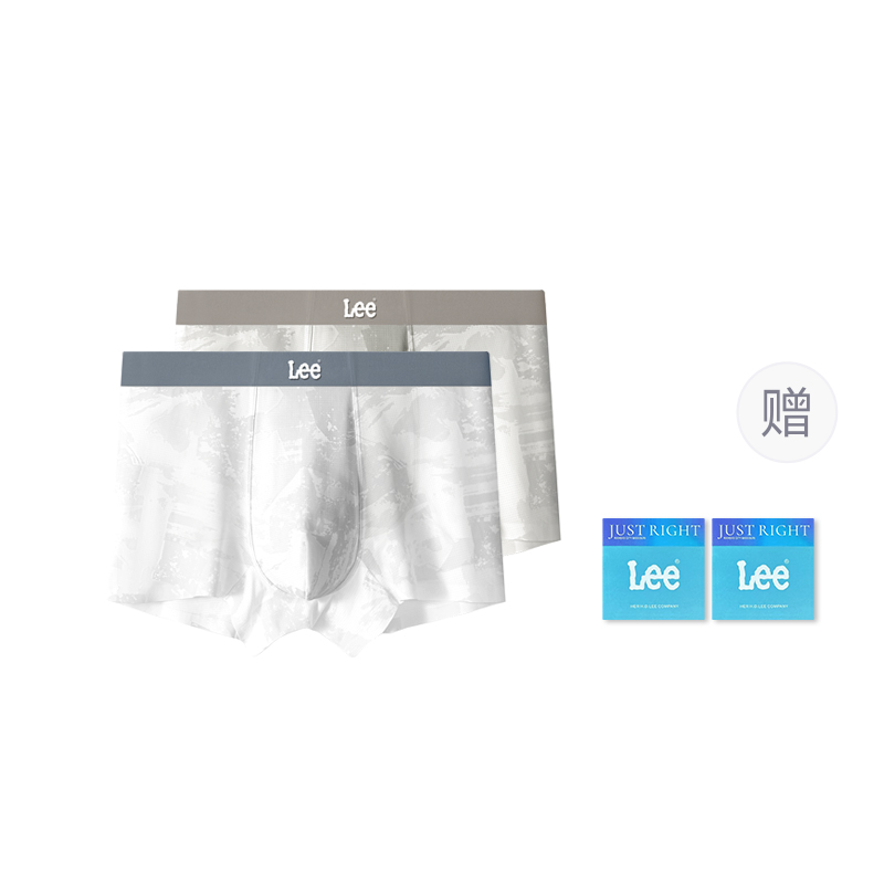 

Подарочный набор мужского белья 2 шт Lee, золотой коричневый+коричневый белый