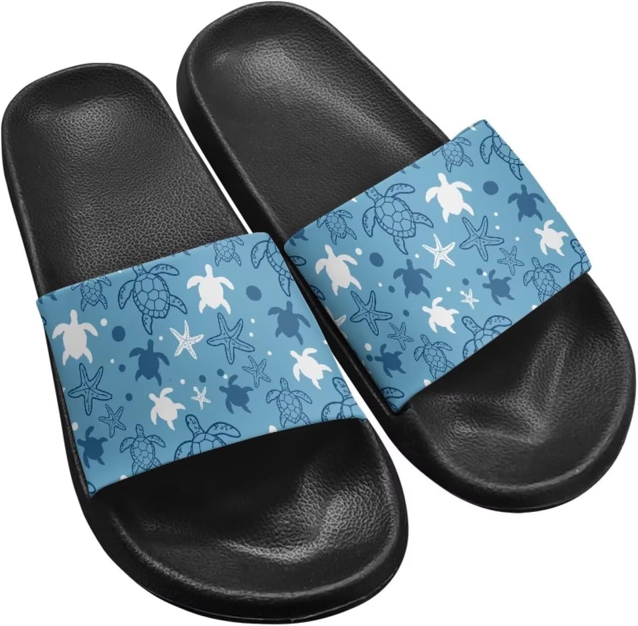 

Шлепанцы Hechitok унисекс, мягкие шлепанцы EVA с толстой подошвой, открытый носок, Turtle Starfish