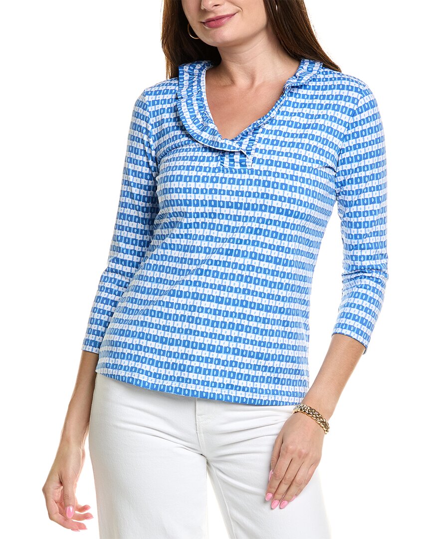 

Топ из ткани J.McLaughlin Durham Catalina, синий