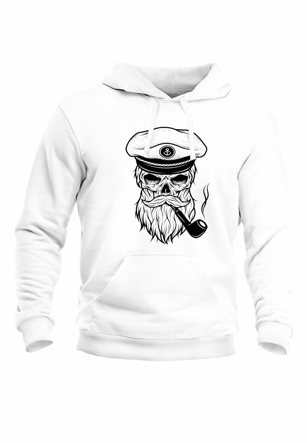 

Толстовка с капюшоном TOTENKOPF KAPITÄN CAPTAIN SKULL BARD SE Neverless, белый