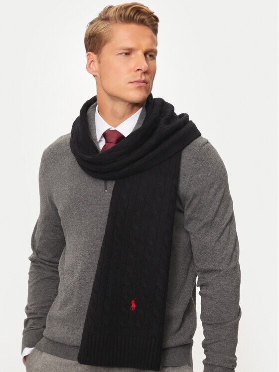 

Шарф Polo Ralph Lauren, черный