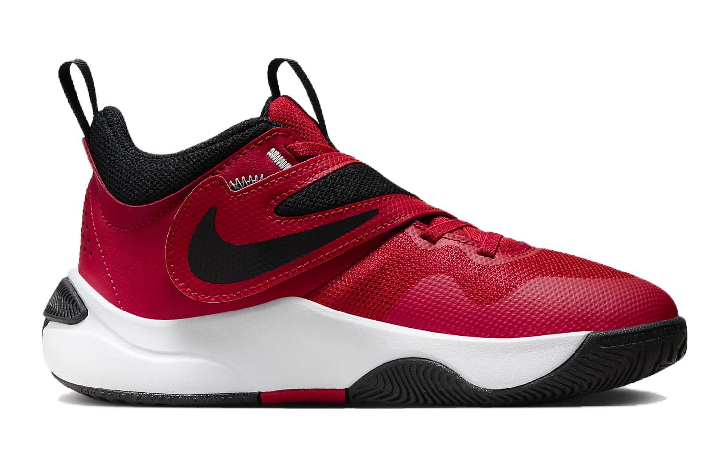Кроссовки Nike Team Hustle D 11 University Red Black GS, красный — фото 2