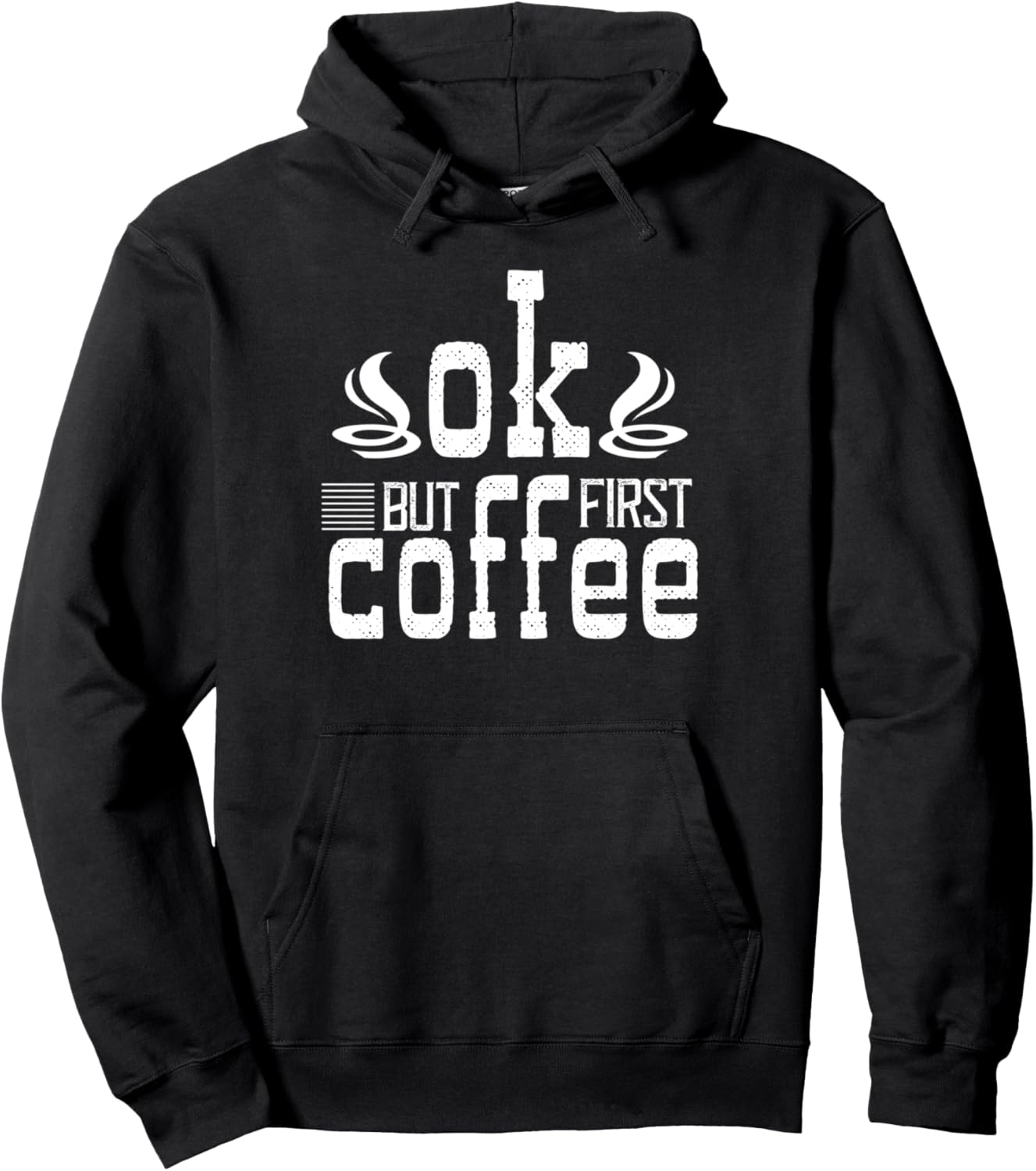 

Ладно, но сначала кофе - забавная толстовка для любителей кофе Ok But First Coffee, черный
