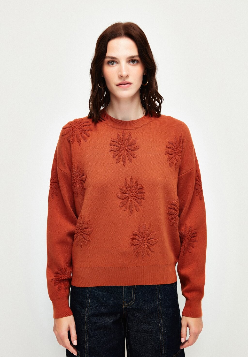 

Вязаный свитер LONG SLEEVE adL, цвет orange